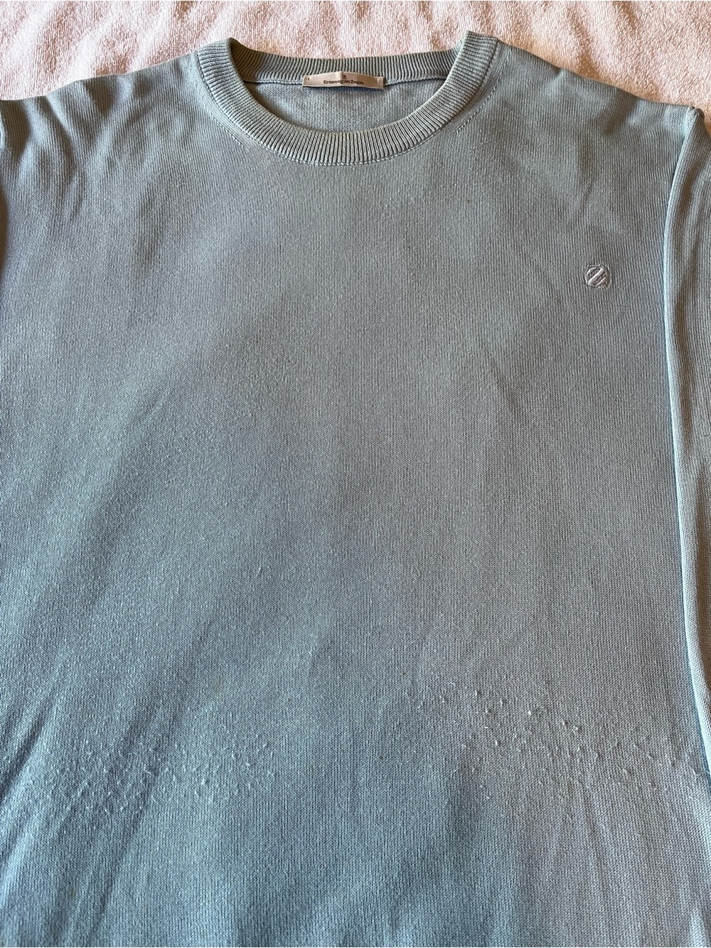 Ermenegildo Zegna Crewneck Sweater in Light Blue